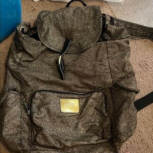 Victoria's Secret Shimmering Gold Backpack